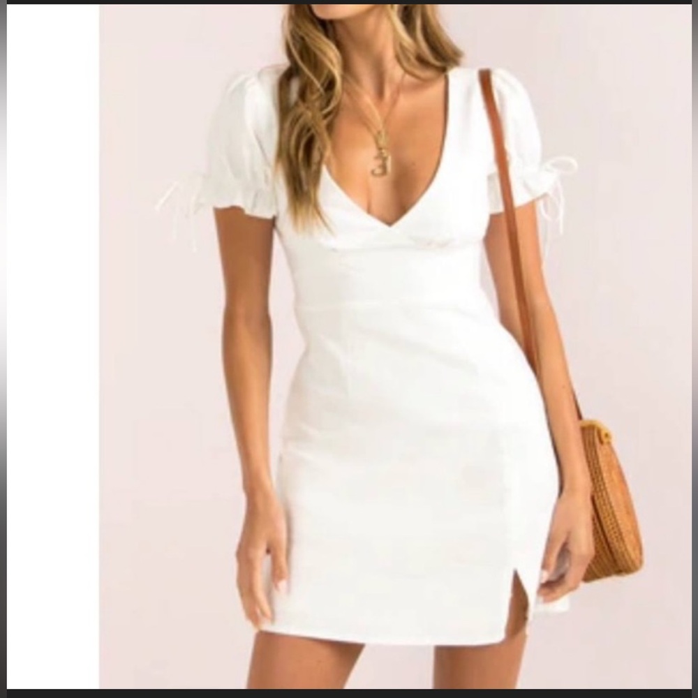 Sunday Muse White cotton blend summer Dress size 6